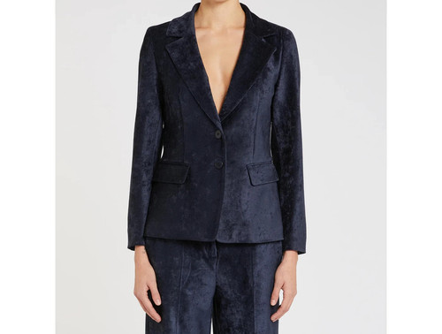 Blazer monopetto velluto a - velluto,
