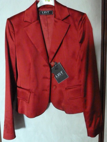 Blazer giacca raso rosso - blazer, 40