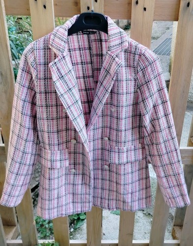 Blazer giacca tweed - tweed, nero