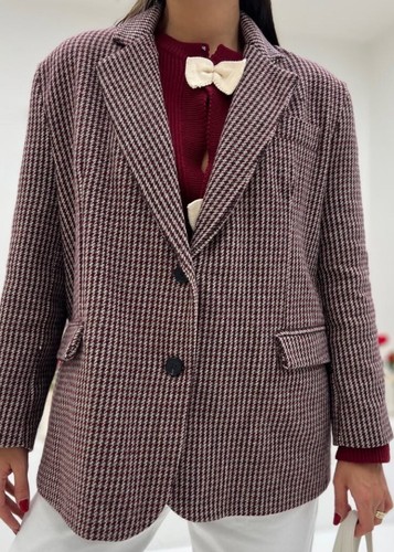 Giacca blazer bordeaux - blazer,