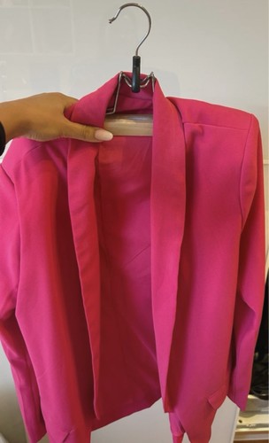 Blazer donna fucsia tinta