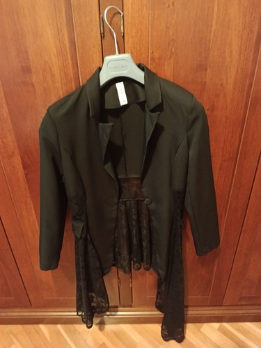 Blazer asimmetrica vanis nera - blazer,