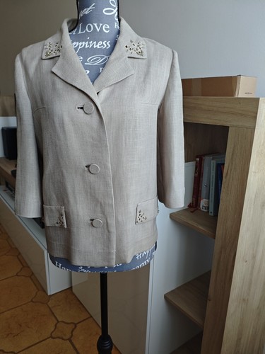Giacca blazer sartoriale beige - blazer,