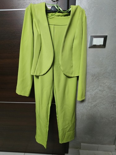 Blazer donna lungo verde