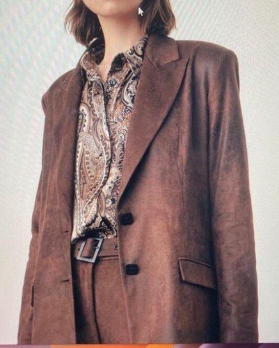 Blazer giacca effetto suade - blazer,