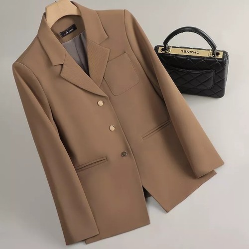 Blazer marrone chiaro donna - blazer,