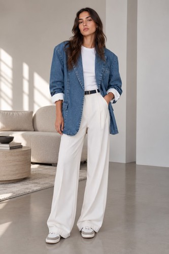 Giacca blazer denim jeans - in,