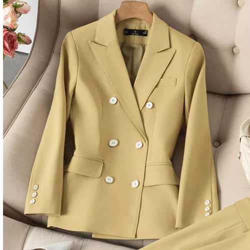 Blazer donna elegante senape - donna,