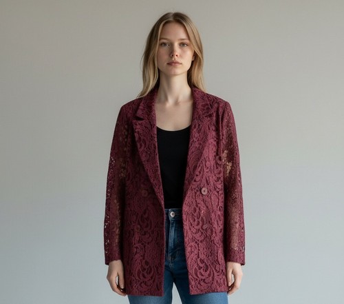 Giacca donna blazer pizzo - giacca,