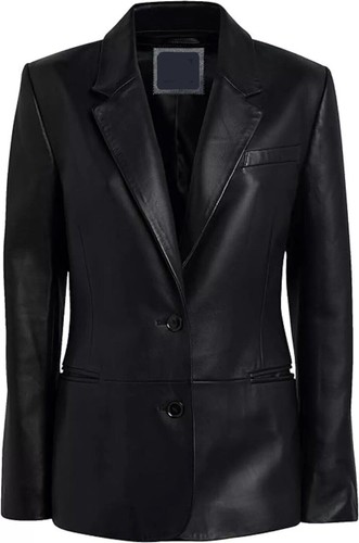 Blazer donna nero due bottoni